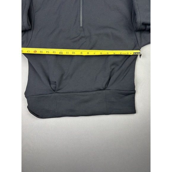 Athleta Women's S Black‎ Pullover Crop Half Zip Sweatshirt - Picture 7 of 13